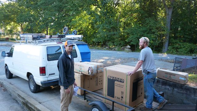 HVAC equipment installation